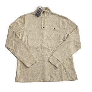Polo Ralph Lauren Mens Sweater 1/2 Zip Mock Neck